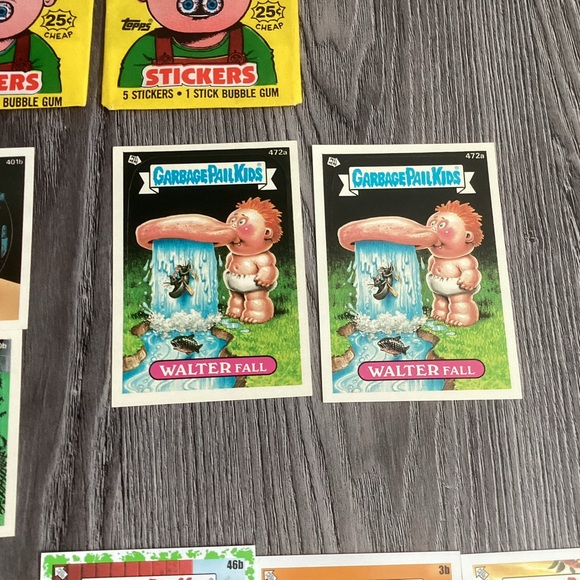 Large Lot of Garbage Pail Kids Stickers + a few wrappers - Picture 5 of 7